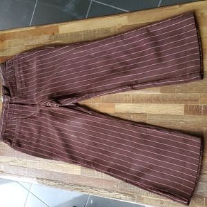 NWT Jacadi Girl's Arbre Mocha/Pink Courdoroy Pants Size 6A